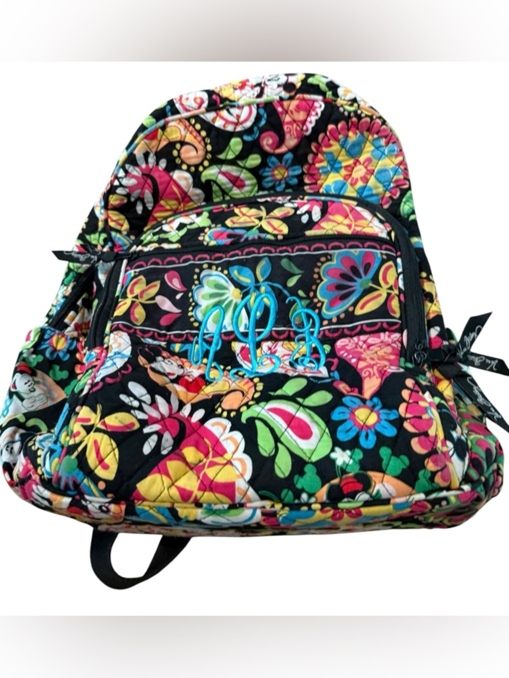 Vera Bradley Disney Parks Campus Backpack Retired Mickey at Midnight Pattern
